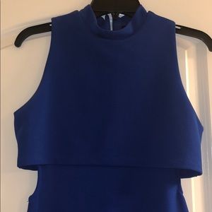 Blue evening dress